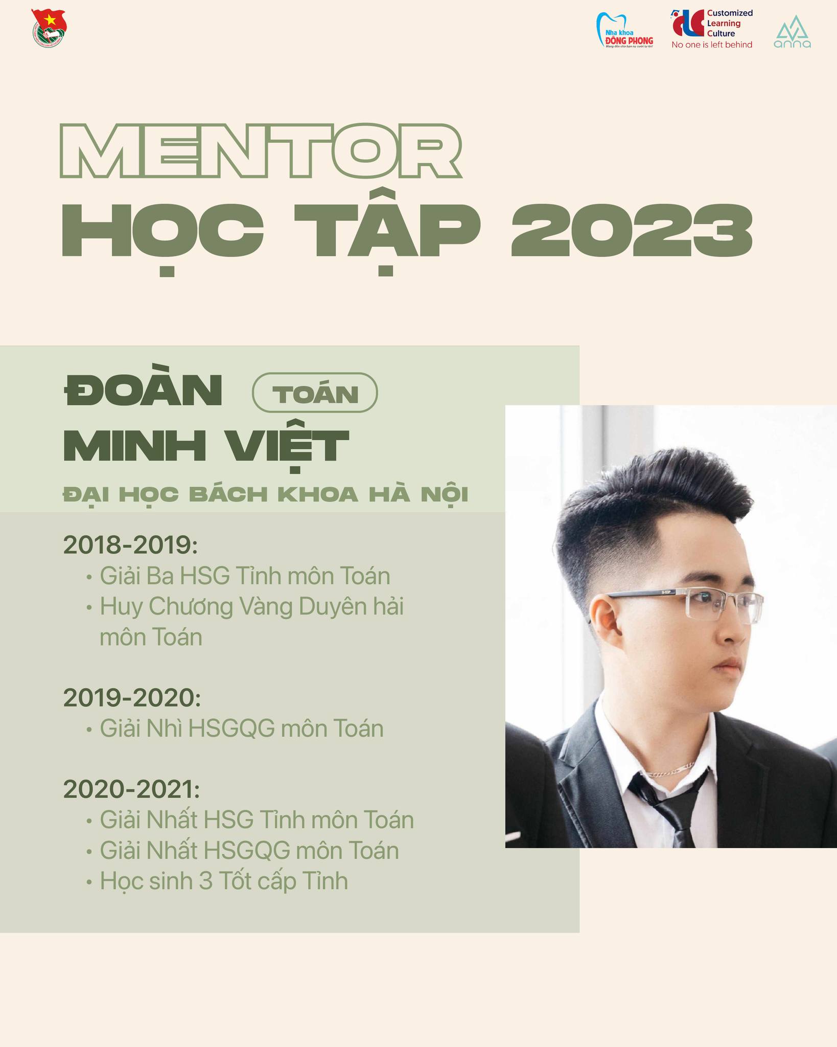 CHÀO TÂN HỌC SINH 2023 - DREAMERS' JOURNEY: GIỚI THIỆU DÀN MENTOR HỌC TẬP